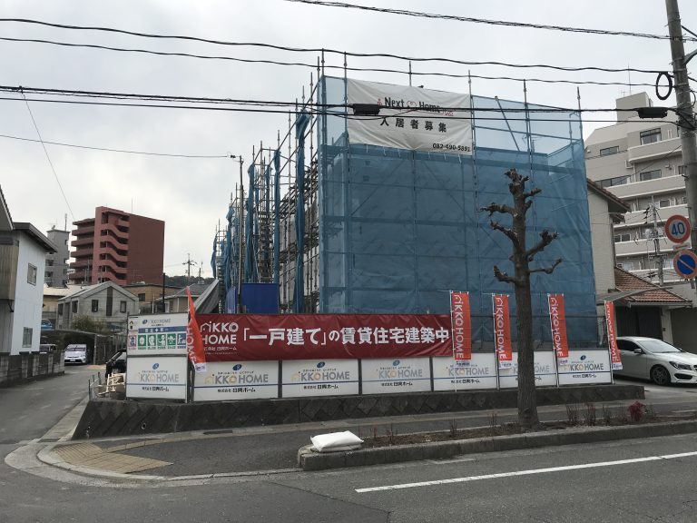 ９８．戸賃賃貸住宅建築中〜西条中央〜