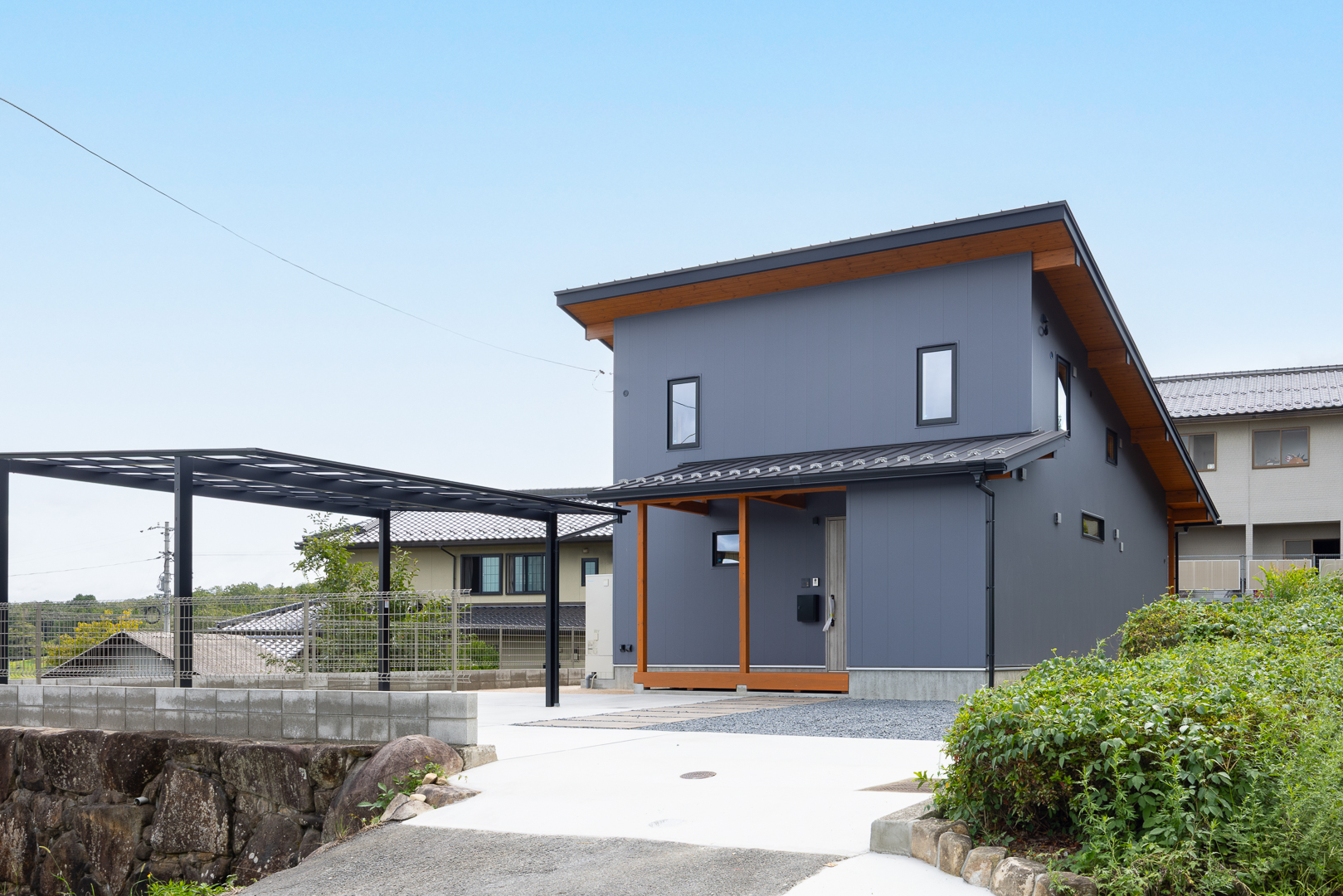 薪ストーブのある平屋+αの家