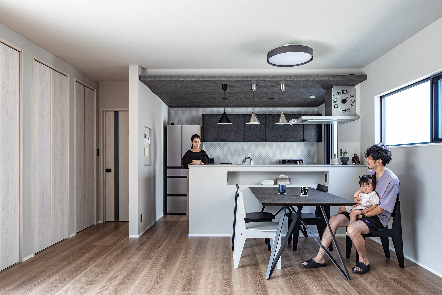 理想のライフスタイルをカタチにし家事時短を叶えたスタイリッシュな住まい