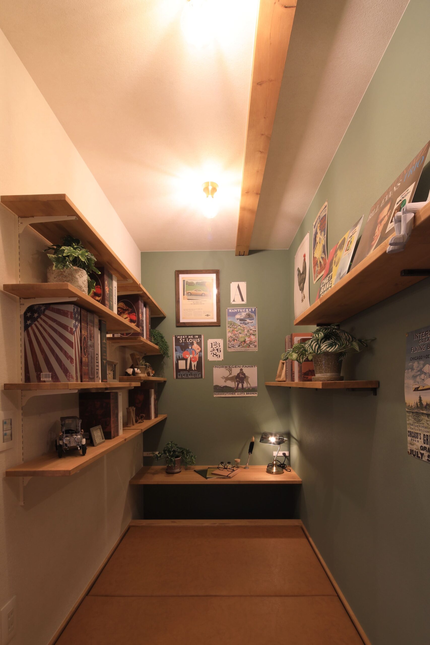 趣味や仕事に集中できる、自分だけのおこもりスペース。